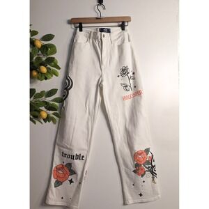 Hollister Ultra High Rise Dad Jeans Sz 1R/25